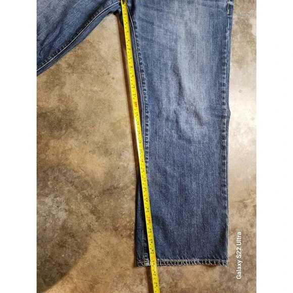 VTG Old Navy Straight Jeans Men Size 40 Medium Wash  Inseam 28 - Picture 4 of 8